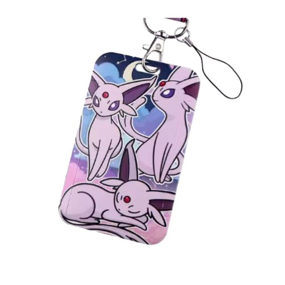Espeon Pokemon ID Badge Holder Lanyard Neck Strap - Picture 4 of 4
